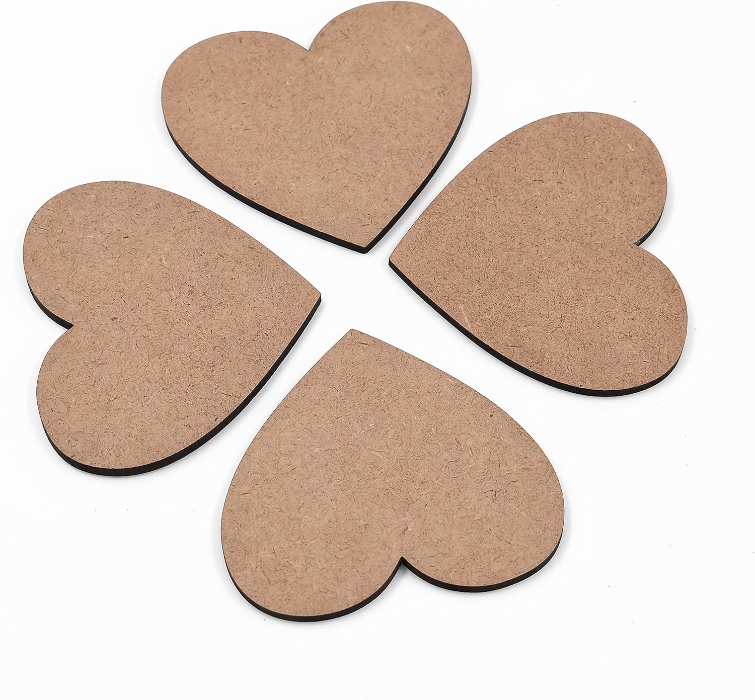 Set of 12 IVEI MDF Board DIY Coasters - MDF Plain Wooden Coasters in Mixed Shapes - Blank Cutouts for Painting, Wooden Sheet Craft Board for Resin Art & Fluid Art, Decoupage, Mandala Art, Pyrography - Set of 12